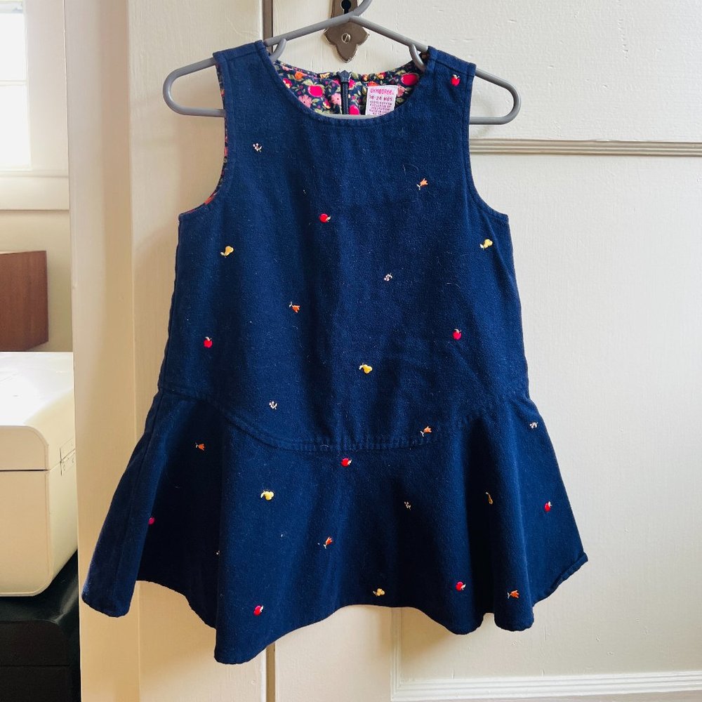 Gymboree Embroidered Fruit Sailor Dress